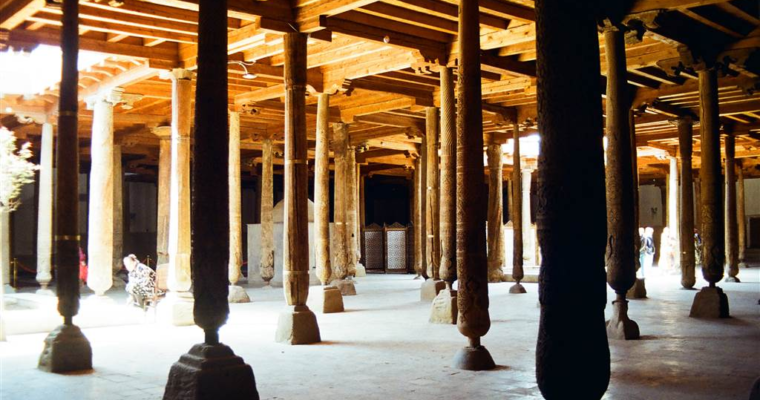 滿滿的烏兹别克 — 希瓦的朱瑪清真寺 Juma Mosque
